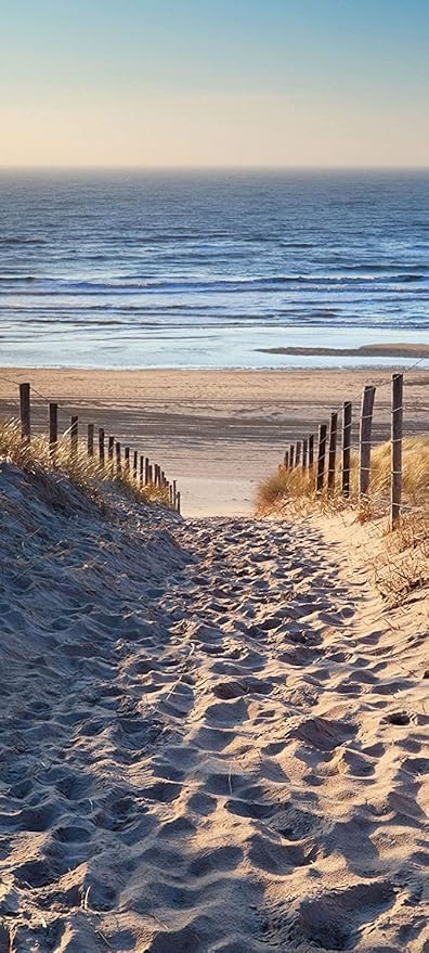 3D Door Decal Peel and Stick Door Stickers Removable Murals Self-Adhesive DIY Wallpaper PVC Waterproof - Seascape - Poster for Bedroom Living Room Decor 35.4 x 78.7 inch