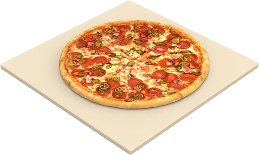 13.2" Square Pizza Stone for Ooni Karu 12 Pizza Oven, High-Quality Ceramic Grill Plate Accessories Pizza Baking Stone for Oven/Grill, Thermal Shock Resistance, Ideal for Bread and Cookie