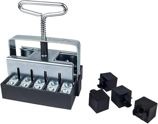 Ladbrooke Genuine Soil Block Maker - 2-Pc Set Includes Micro 20 with Cubic Inserts, Made in England