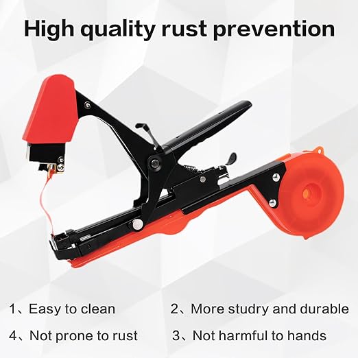 Plant Tying Machine, Vine Tying Tool, Plant Tape Gun with 21 Rolls Tape, Spare Blades and 10000 PCS Staples, Gardening Tape Tool for Climbing Plants,Grapes and Vegetables Flowers