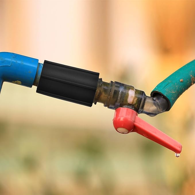 12pcs 3/4 Inch Double Female Hose Connector, Female Threaded PVC Coupling with Sealing Tape Sprinkler Pipe Adapter Fitting for Garden Drip Irrigation Systems Work