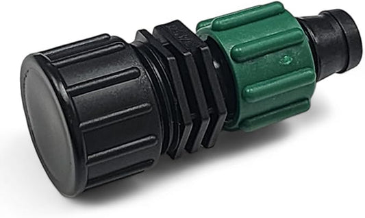 USA MADE - 5 PACK Premium Drip Tape Irrigation Tubing End Cap (5/8" - 1/2" or .625" - .645") Universal Perma-Loc Connector Barbed Locking Fitting - Fits All Brands 16mm Drip Tape AG Tubing