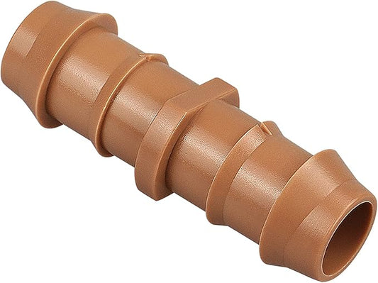 20 Pieces Drip Irrigation Fittings Coupling Connectors for 1/2" Tubing, Drip Barbed Couplers for 1/2 Inch Irrigation Tubing (0.600" ID), Drip Line Couplings for Drip Sprinkler Garden Systems