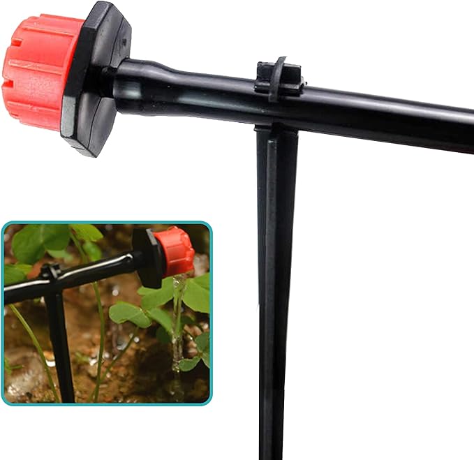 240 Pcs Irrigation Drip Support Stakes for 1/4 Inch Drip Tubing, Tubing Hose Holder for Vegetable Gardens, Plants or Flower Beds
