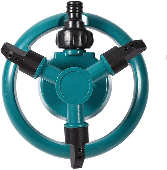 Sprinklers for Yard,Sprinkler,Garden Sprinkler,Water Sprinkler for Lawn,Lawn Sprinkler,Automatic 360 Degree Rotating Lawn Sprinkler, 3 Nozzle Irrigation System