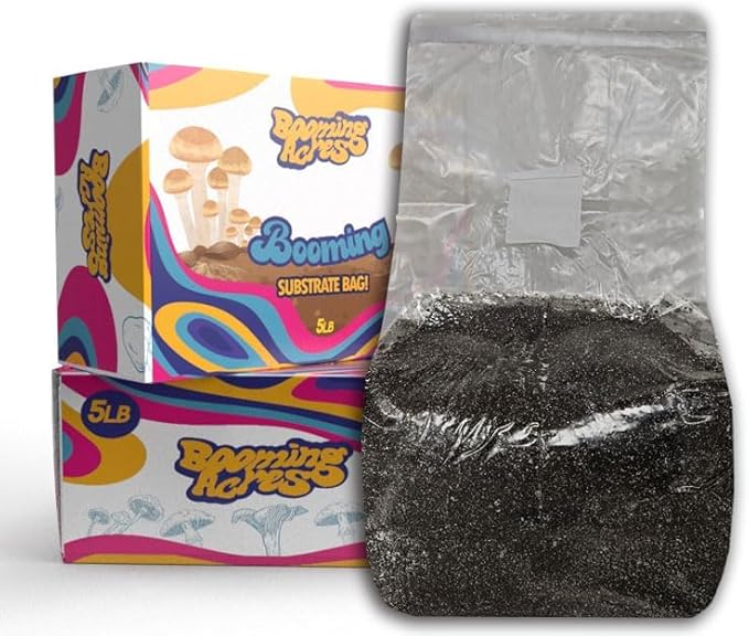 Booming Substrate | 3lb Coir Vermiculite Gypsum CVG Sterilized Substrate Blend | Ready to Use Mushroom Substrate Perferct for Manure and Dung Loving Mushrooms (3lb)