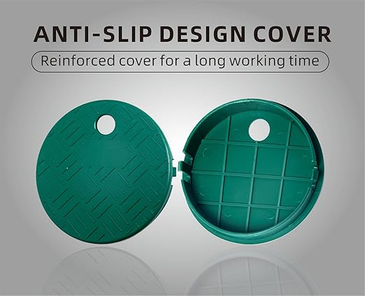 Mariyandh 4 Pack Valve Box Cover Lid for Sprinkler Irrigation System, ID 5.5" OD 6" Sprinkler System Covers Outdoors