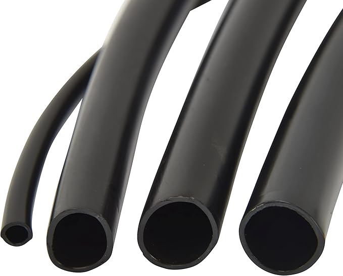 Raindrip 016025P 1/4-Inch Drip Irrigation Supply Tubing, 25-Foot, for Irrigation Drippers, Drip Emitters, and Drip Systems, Black Polyethylene