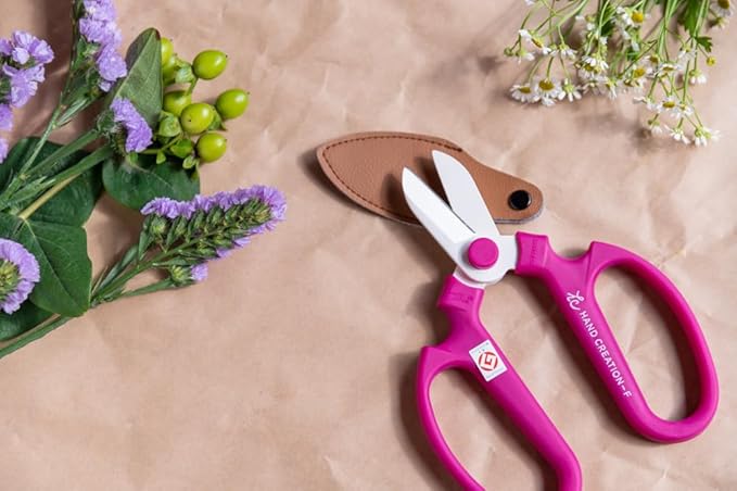SAKAGEN HAND CREATION Flower Shears Type F-170 Scissors (Red)
