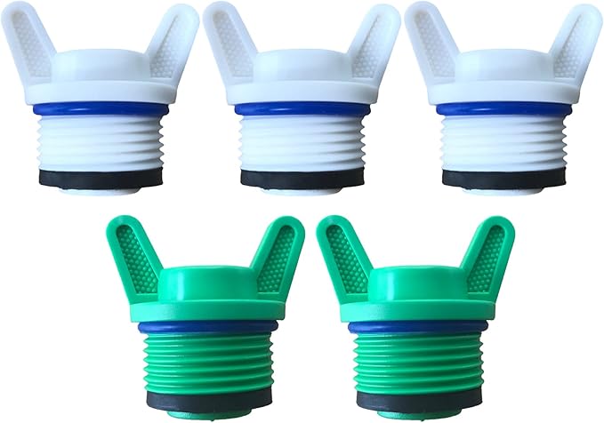 3/4” NPT Plug, Male Thread PPR Pipe Plugs and Caps Garden Irrigation Tubing Stopper Drain Plug Compatible with RV Irrigation Water Supply Lines (OD: 1 Inch)