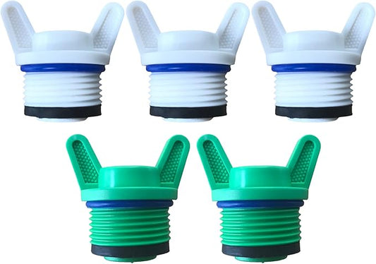 3/4” NPT Plug, Male Thread PPR Pipe Plugs and Caps Garden Irrigation Tubing Stopper Drain Plug Compatible with RV Irrigation Water Supply Lines (OD: 1 Inch)