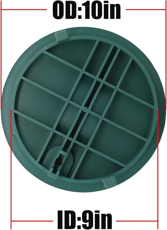 Bandelt 10" Valve Box Cover Lid Replacement for Sprinkler System Irrigation Circular Valve Box Lid