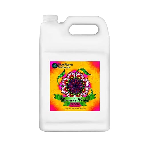 Farmer's Pride Organic Blend Fertilizer Set (128 oz Jugs) Gallon | Concentrated All Purpose Plant Food | Makes Up to 1,890 Gallons | Blue Planet Nutrients