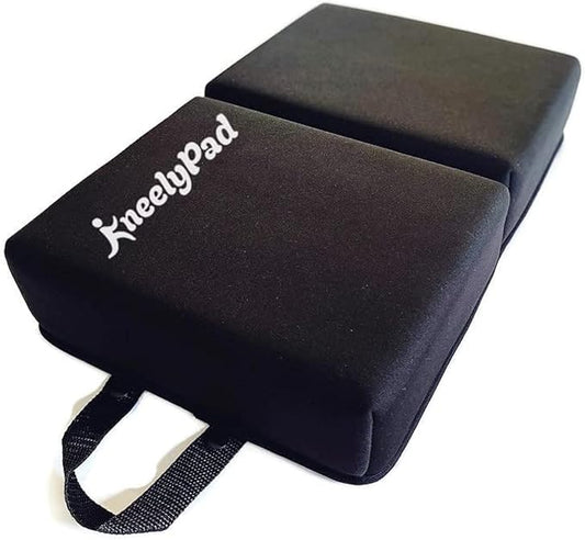 KneelyPad by Kneely | Kneeling Pad for Gardening, Exercise, Cleaning, & Mechanic Work | Extra Thick Memory Foam Knee Cushion for Gardening with Washable Cover | Foldable Gardening Knee Pad with Handle