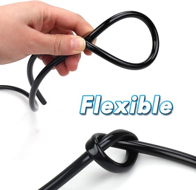 3/8" Irrigation Tubing 50ft, Heavy Duty Blank Distribution Tubing, Watering Drip Automatic Irrigation Equipment Set for Garden Greenhouse,Flower,Patio