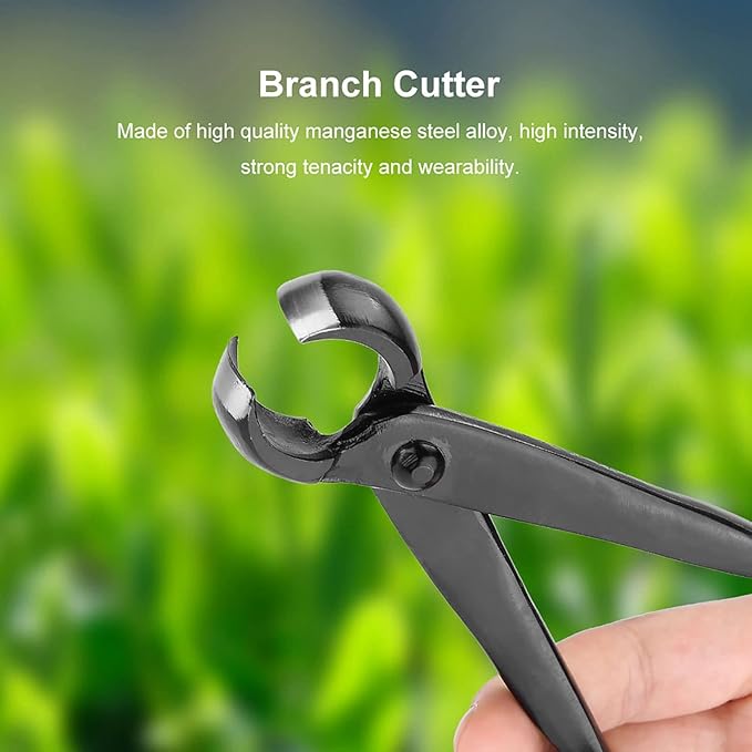 Bonsai Concave Cutter, Bonsai Tools Concave Cutter, 8.4 Inch Manganese Steel Alloy Sharp Blade Round Edge Knob Cutter, Gardening Concave Pruner(210mm / 8.27inch)(210mm)