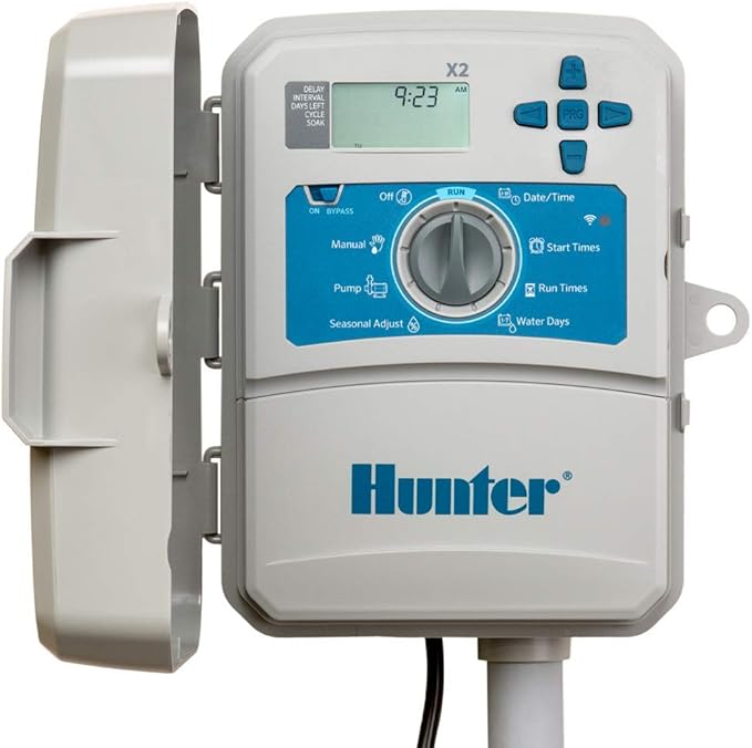 Hunter Industries Hydrawise X2 6-Station Outdoor Irrigation Controller, white