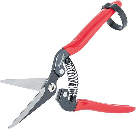 Gardeness Straight SK5 Steel Pruning Shear Garden Scissor Flower Leaf Trimmer Floral Fruits Picking Ultra Sharp Gardening Snips Bonsai Cutter Durable Effort-saving Clippers, Hand Pruners, Multipurpose