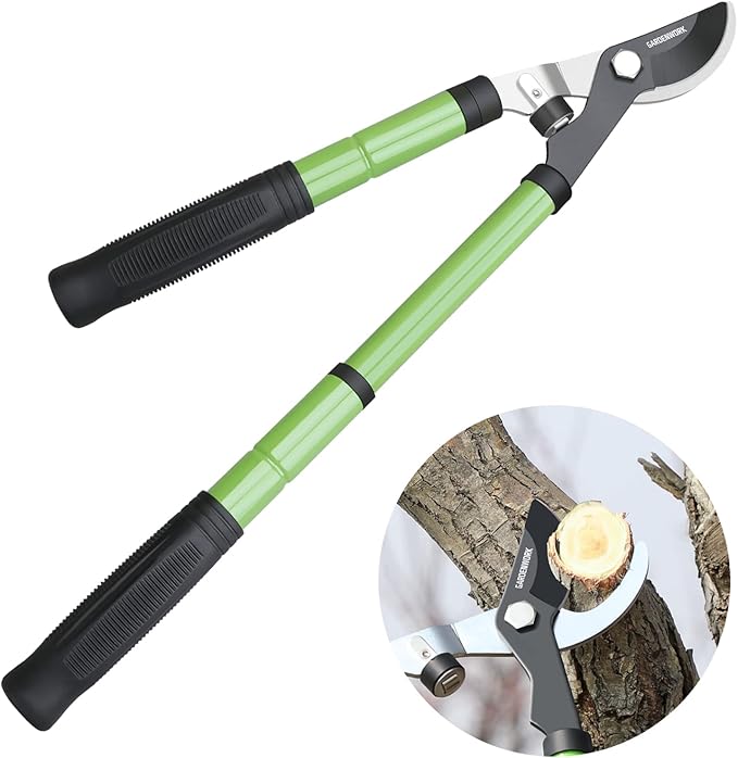 Loppers, Heavy-Duty Branch Trimmer with Sk5 Teflon Blades, Suitable for Tree Branches and Shrubs