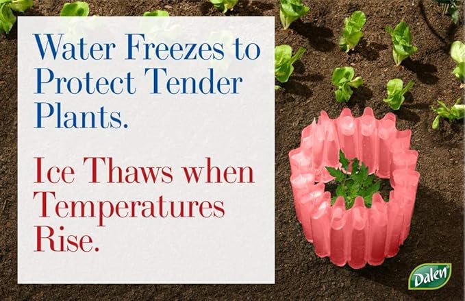 Dalen Gardeneer Season Starter – Early Season Insulated Plant Protector – Cold Weather Frost Guard - Easy Fill Shape for Optimal Planting - 18" x 17" – Made in The USA - Red
