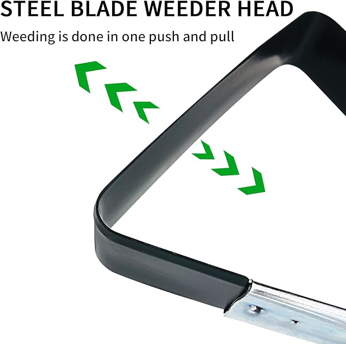 Stirrup Hoe Gardening Tools Hula Hoe Replacement Head 304 Stainless Steel 2 Pack