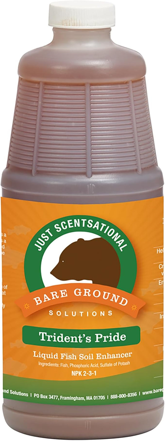 TP-1Q Trident's Pride Organic Liquid Fish Hydroponic Soil Fertilizer, 32 oz (1 Quart)