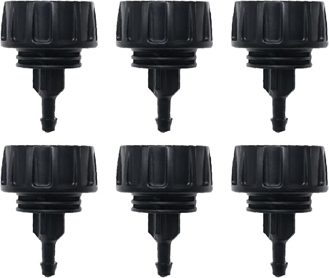 6 Pcs 1/4" Drip Irrigation Tubing Faucet Adapter 3/4" to 1/4" Drip Irrigation Tubing Garden Hose Adapter Irrigation Hose Connection