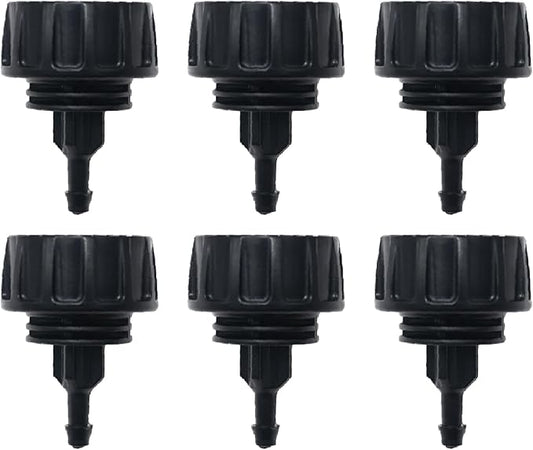 6 Pcs 1/4" Drip Irrigation Tubing Faucet Adapter 3/4" to 1/4" Drip Irrigation Tubing Garden Hose Adapter Irrigation Hose Connection