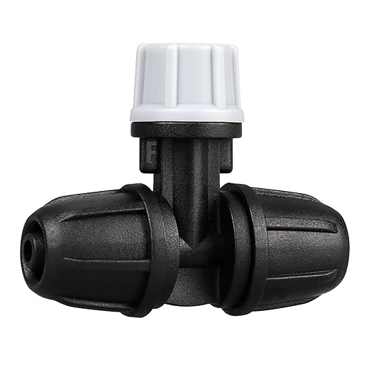 Upgraded Micro Spray Irrigation Drippers, 24 Pieces Three-Way Atomizing Nozzle Fitting for 1/4 Inch Tubing Lock Barbed Drip Line Parts Emitters for Garden Greenhouse Sprinkler Misting System