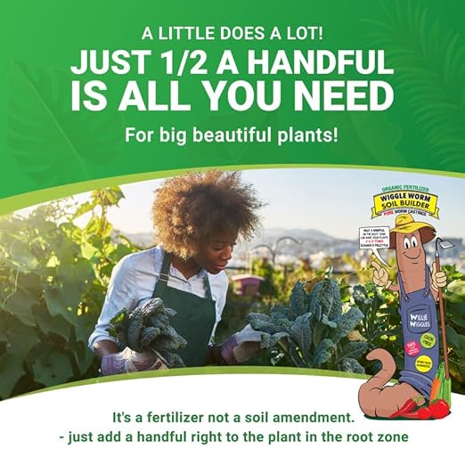 100% Pure Organic Worm Castings Fertilizer, 15-Pounds (4 Pack) - Improves Soil Fertility and Aeration for Houseplants, Vegetables, Gardens, and More – OMRI-Listed and Mineral-Dense