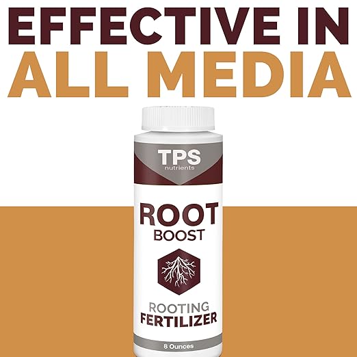 TPS NUTRIENTS Root Boost Advanced Rooting Formula for Living Soil and White Roots, Plus Microbes 1/2 Pint (8 oz)