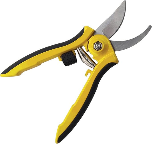 Dramm 18043 ColorPoint Bypass Pruner with Stainless Steel Blade, Yellow