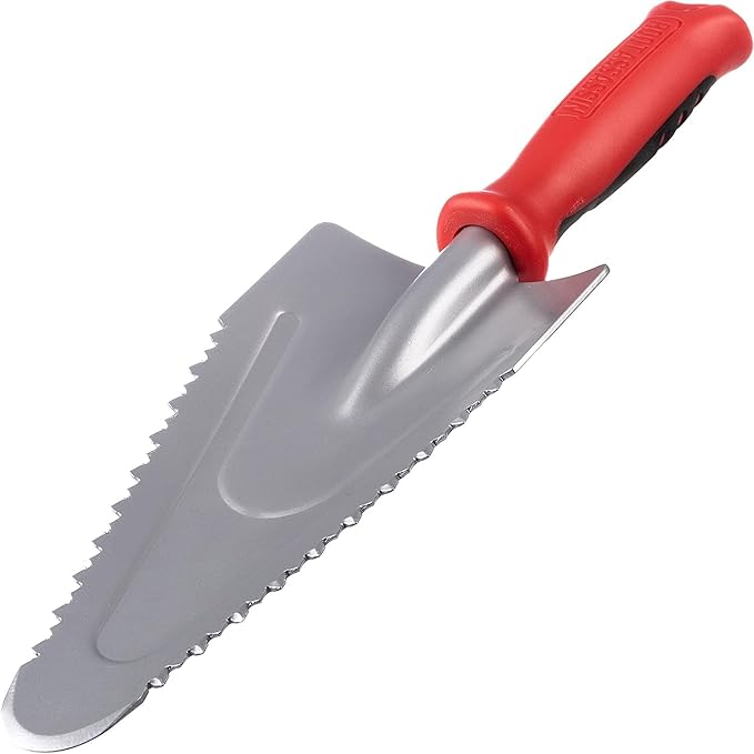 ROOT ASSASSIN 48" Garden Shovel/Saw - The Original & Best Award Winning Combo & RA-005 Carbon Steel Garden Hand Trowel