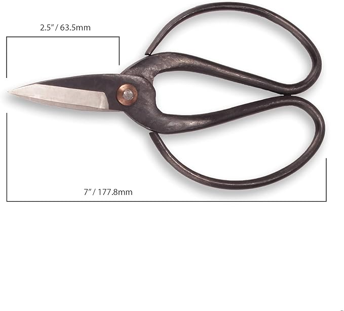 BambooMN Bonsai 7" Heavy Duty Butterfly Shear - 1 Piece