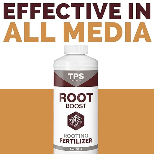 TPS NUTRIENTS Root Boost Advanced Rooting Formula for Living Soil and White Roots, Plus Microbes 1 Quart (32 oz)