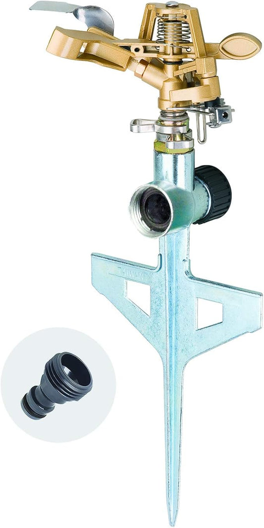 Melnor 65053-AMZ XT Pulsating Sprinkler QuickConnect Product Adapter, Amazon Bundle