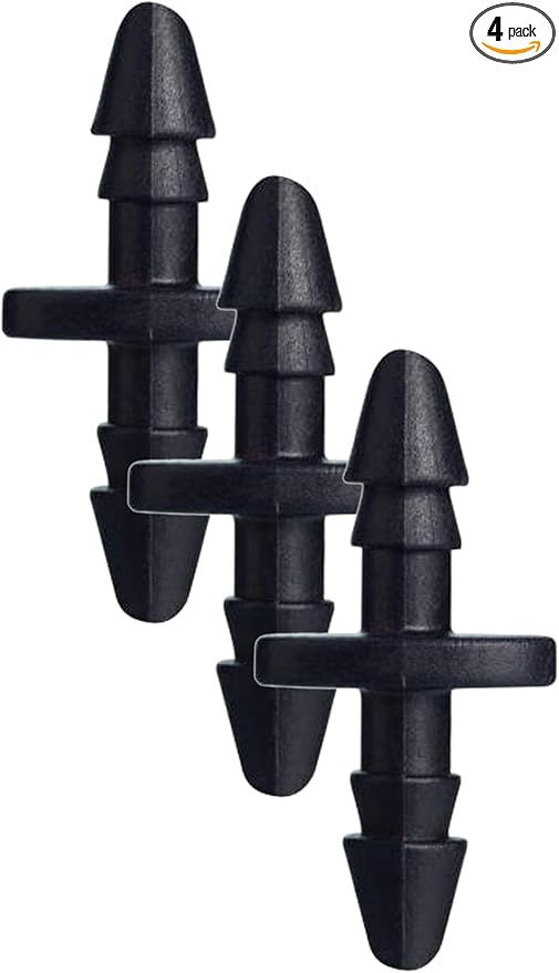 Orbit 67402 1/4" Barb Drip Irrigation, Drip Coupling, 100-Pack, Black