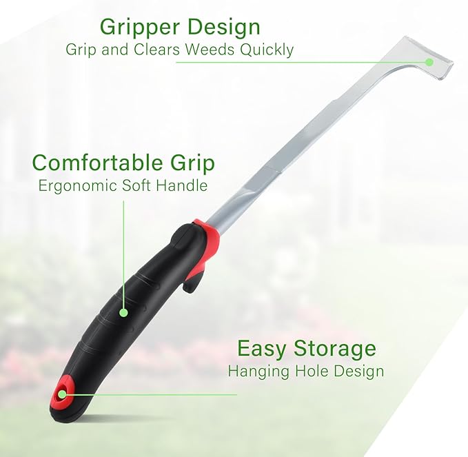 WILLBOND 12 Pcs Stainless Steel Garden Tool Set Heavy Duty Outdoor Gardening Hand Tools with Non Slip Rubber Grip Ideal Garden Kit Gifts for Men and Women