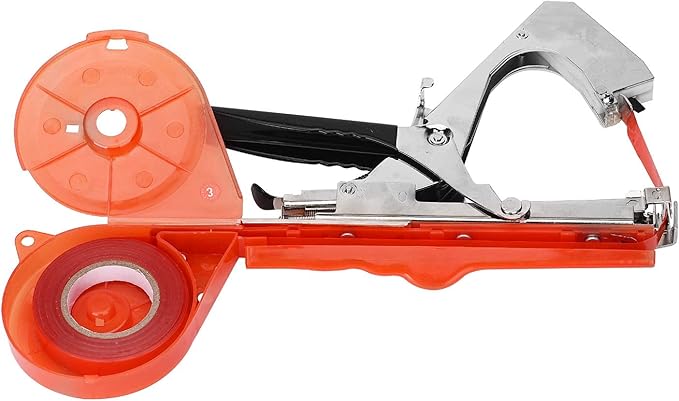 Plant Tying Machine Tomato Tape Tool Fruit Twine Tool with 21 Rolls of Tape and 1 Box of Staple for Garden Vegetable Grape Cucumber Pepper