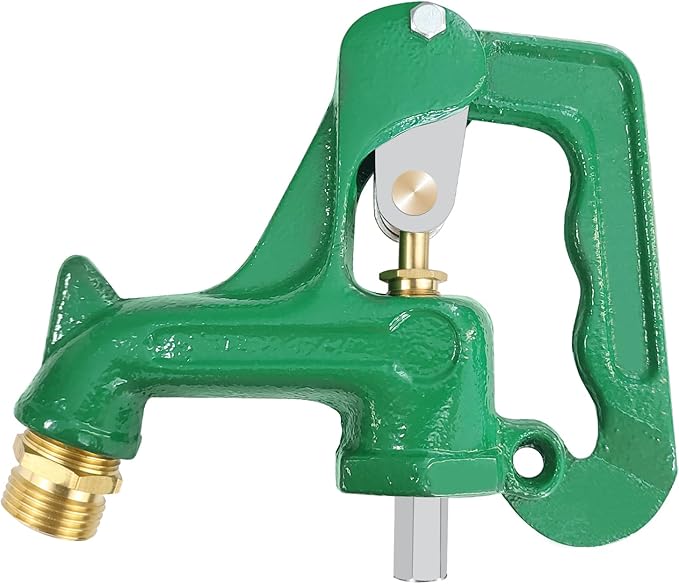 Frost Proof Yard Hydrant Head Assembly,Frost Free Outdoor Faucet Freeze Proof Hydrant Faucet Head for Yard Farm Irrigation,Adapt to 1" NPT Male Thread Pipe with 3/8"-16 Nut Rod,Connect 3/4" Hose