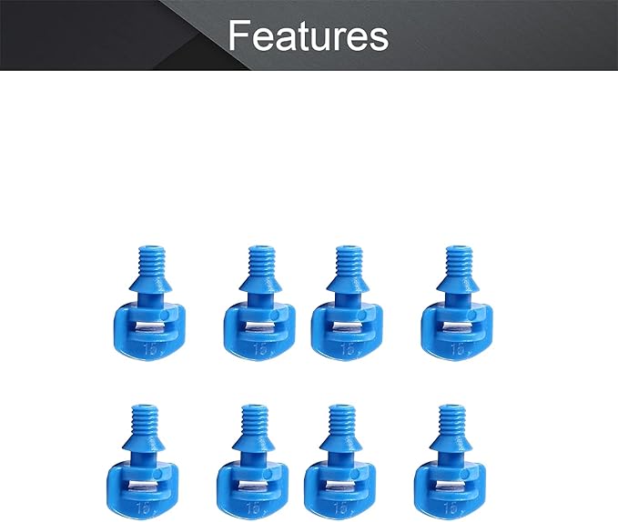 MroMax 25Pcs 360 Degree Micro Sprayer Automizing Sprinkler Nozzle Hydroponic Aeroponic Misters Fan Jet for Miniature Garden Lawn Plant Irrigation System Blue