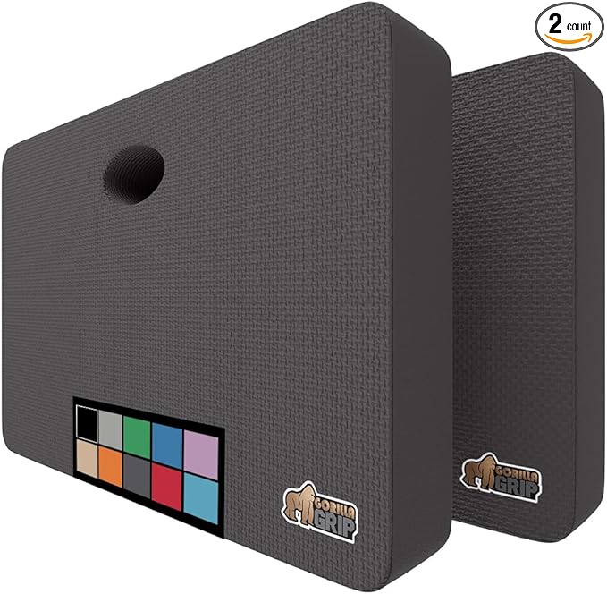 Gorilla Grip Extra Thick Kneeling Pad, Supportive Soft Foam Cushioning for Knee, Water Resistant Construction for Gardening, Bathing Baby, Workout Supplies, Lightweight, Garden Work Gifts