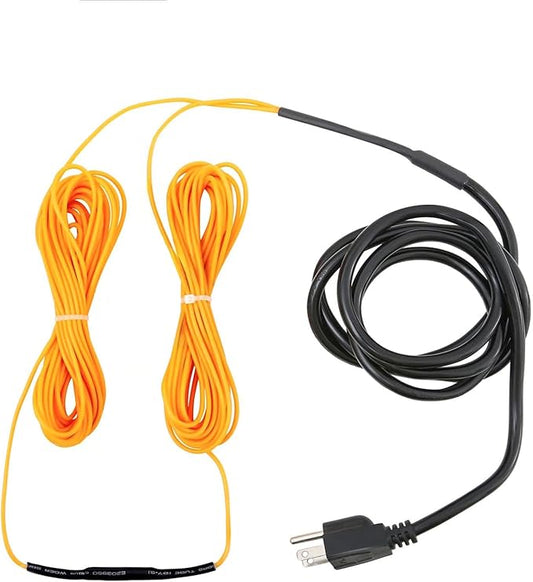 Soil Heating Warming Cable 25ft for Plants Built-in Thermostat for Seed Grow Indoor/Outdoor Cold Frames Garden Containers