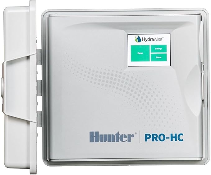 Hunter Industries Hydrawise Pro-HC 6-Station Indoor Wi-Fi Irrigation Controller,Gray