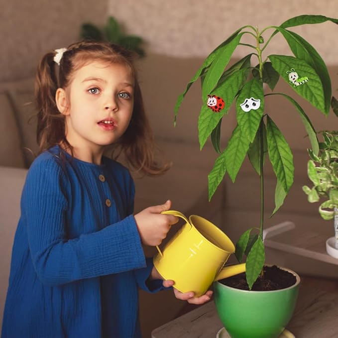 AUAUY Plant Magnets Eyes for Potted Plants, 6PCS Silicone Plant Safe Magnet Pins Charms, House Plant Accessories Unique Gifts for Plant Lovers