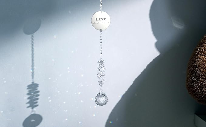 Sympathy Gifts for Loss of Loved One, Unique Memorial Gifts, Bereavement Gift Ideas for Loss of Mom Dad Son, Sun Catchers Indoor Window, Christmas Decor, 40mm Crystal Ball Sun Catcher