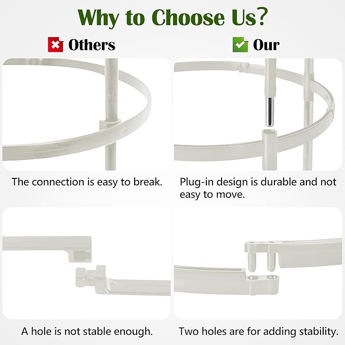 Garden Obelisk Trellis for Climbing Plants Outdoor 6.7 Ft Rose Bush Round Trellis for Pots Rustproof Metal Plant Flower Trellises for Clematis Vine Jasmine Support Outdoor Indoor