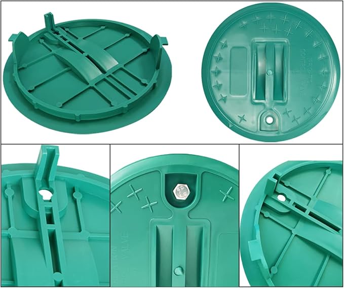Valve Box Cover Lid 10-inch Sprinkler Valve Round Box Lid Replacement Circular for Automatic Irrigation System