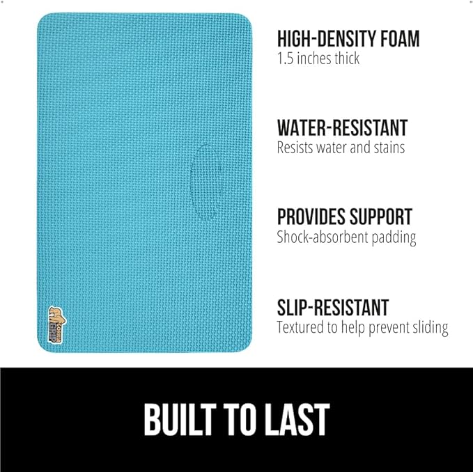 Gorilla Grip Extra Thick Kneeling Pad, Supportive Soft Foam Cushioning for Knee, Water Resistant Construction for Gardening, Bathing Baby, Workout Supplies, Lightweight, Garden Work Gifts