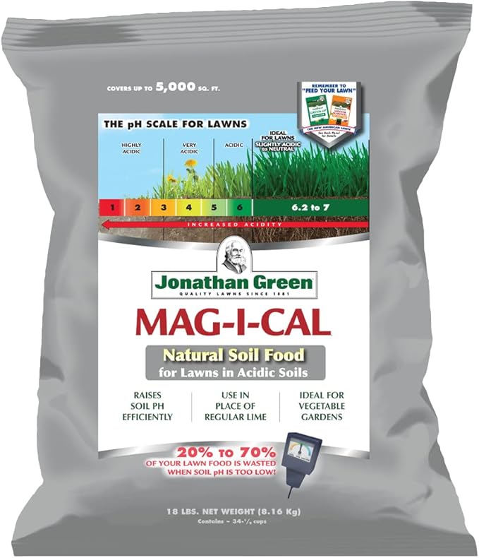 Jonathan Green (11353) Mag-I-Cal Soil Food for Lawns in Acidic Soil - Soil Amendment for Grass (5,000 Sq. Ft.)